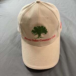 Marion Oaks Country Club Warrior Custom Golf Beige Embroidered Hat Cap